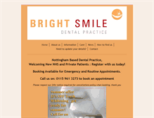 Tablet Screenshot of brightsmiledentalpractice.co.uk